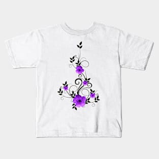 Purple Flower in Kenya / Africa Kids T-Shirt